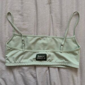 NWOT Daily Drills Light Green Adjustable Sports Bra